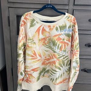 Natural Reflections Tropical Print Sweatshirt